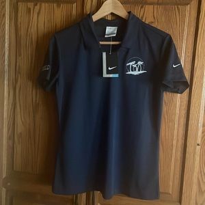 NWT NIKE Dri Fit Customized Golf Shirt FIELD Palm Trees Size Medium